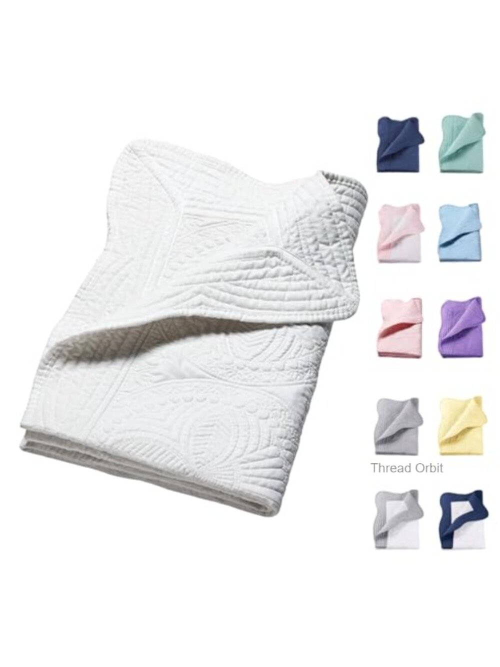 Cotton Quilted Baby Blanket Lightweight 46x36 Monogrammable